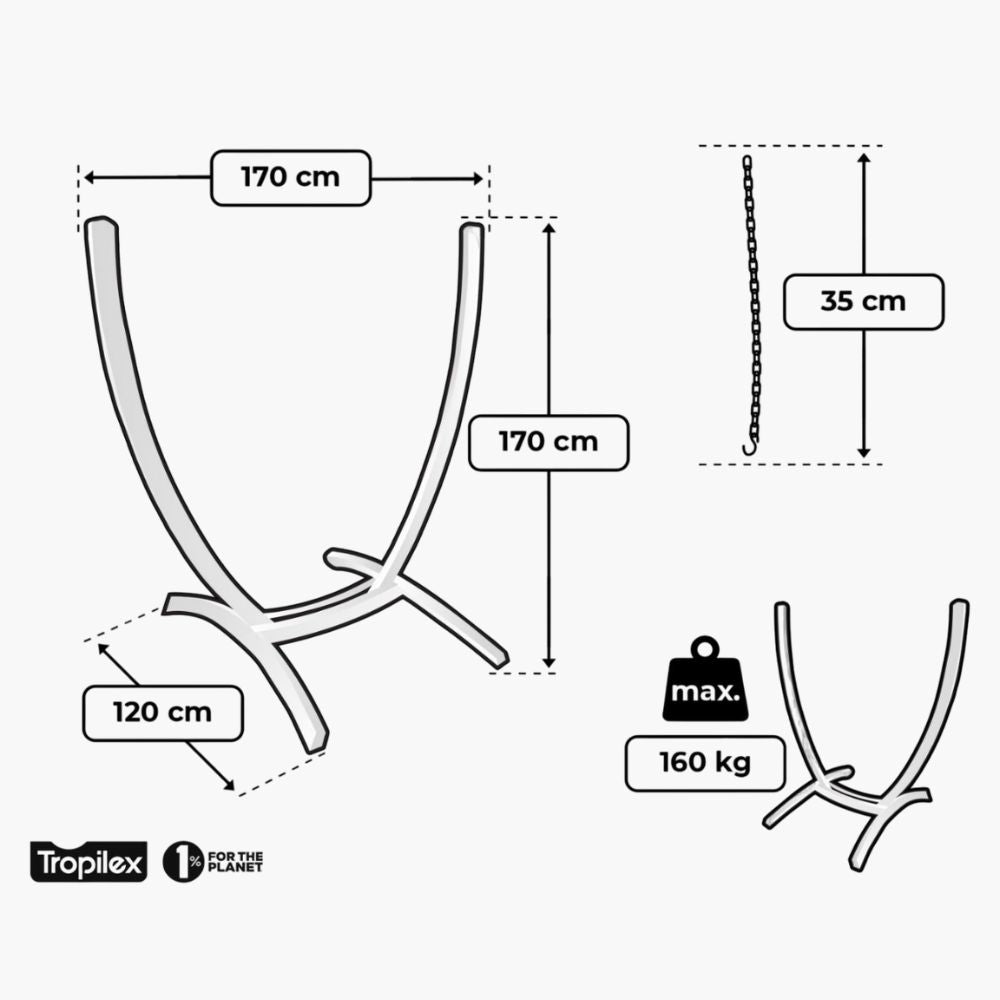 Spruce Wood Hammock – Chair Stand